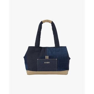 NERDY - Túi tote unisex phom chữ nhật Denim Mix