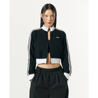 NERDY - Áo khoác croptop nữ cổ trụ tay dài Classic NY