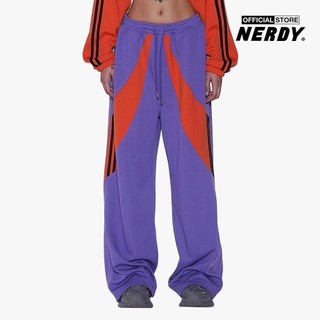 NERDY - Quần dài unisex ống rộng lưng thun Scratch PNEF23TP10-17