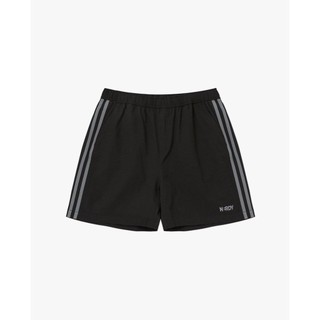 NERDY - Quần short unisex ống rộng lưng thun Seersucker