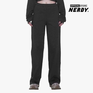 NERDY - Quần dài nữ ống rộng lưng thun cá tính PNEF23SP04-20