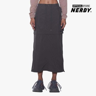NERDY - Chân váy chữ A midi phối túi hộp Parachute PNEF23SK03-19