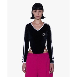 NERDY - Bodysuits nữ cổ V tay dài NY Velvet