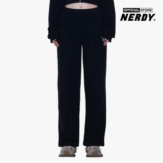 NERDY - Quần dài nữ ống rộng lưng thun cá tính PNEF23SP04-01