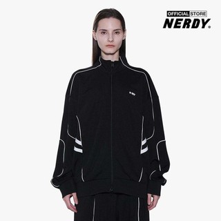 NERDY - Áo khoác thể thao unisex cổ trụ tay dài Racing PNEF23TR06-01
