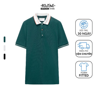 Áo Polo Nam Tay Ngắn Phối Cổ và Tay Form Fitted - Routine 10S23POL058