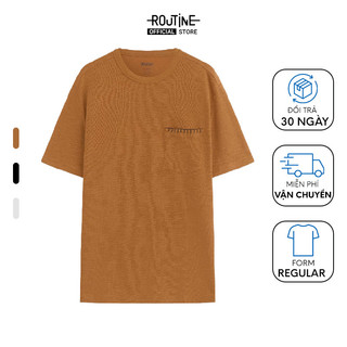 Áo Thun Nam Tay Ngắn Cổ Tròn Túi Trang Trí Form Regular - Routine 10S23TSS022