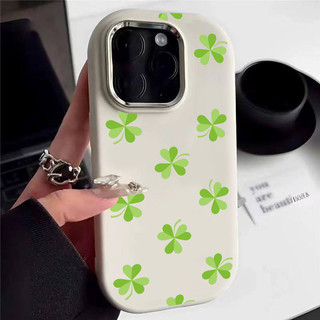 ốp lưng iphone cỏ bốn lá viền cao 11promax cho iphone 14promax 13 xsmax 11 13promax 12 15prm 7 plus 11promax x gb1430