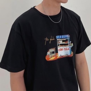 Áo thun cotton " Tui ghiền CƠM TẤM", thoáng mát, thấm hút mồ hôi NA