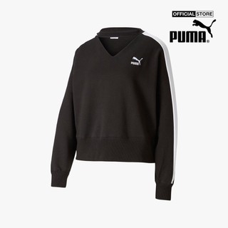 PUMA - Áo sweater nữ tay dài cổ tròn T7 537070-01