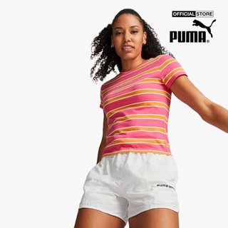 Puma - áo thun nữ cổ tròn tay ngắn team 538377-25