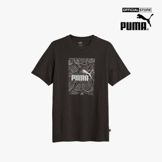 Puma - áo thun nam cổ tròn tay ngắn graphics 677195-01
