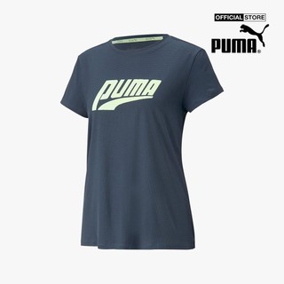 Puma - áo thun thể thao nữ cổ tròn tay ngắn run logo 523266-16