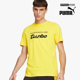PUMA - Áo thun thể thao nam cổ tròn tay ngắn Porsche Legacy Logo 538236-06