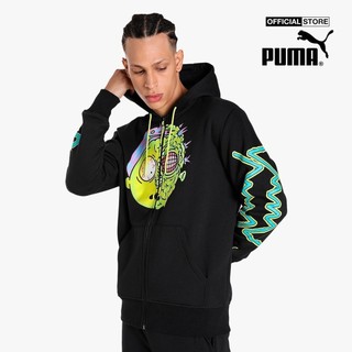 PUMA - Áo hoodie nam phối zip PUMA x RICK AND MORTY 537098-01