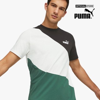 PUMA - Áo thun nam cổ tròn tay ngắn Power Cat 673380-37