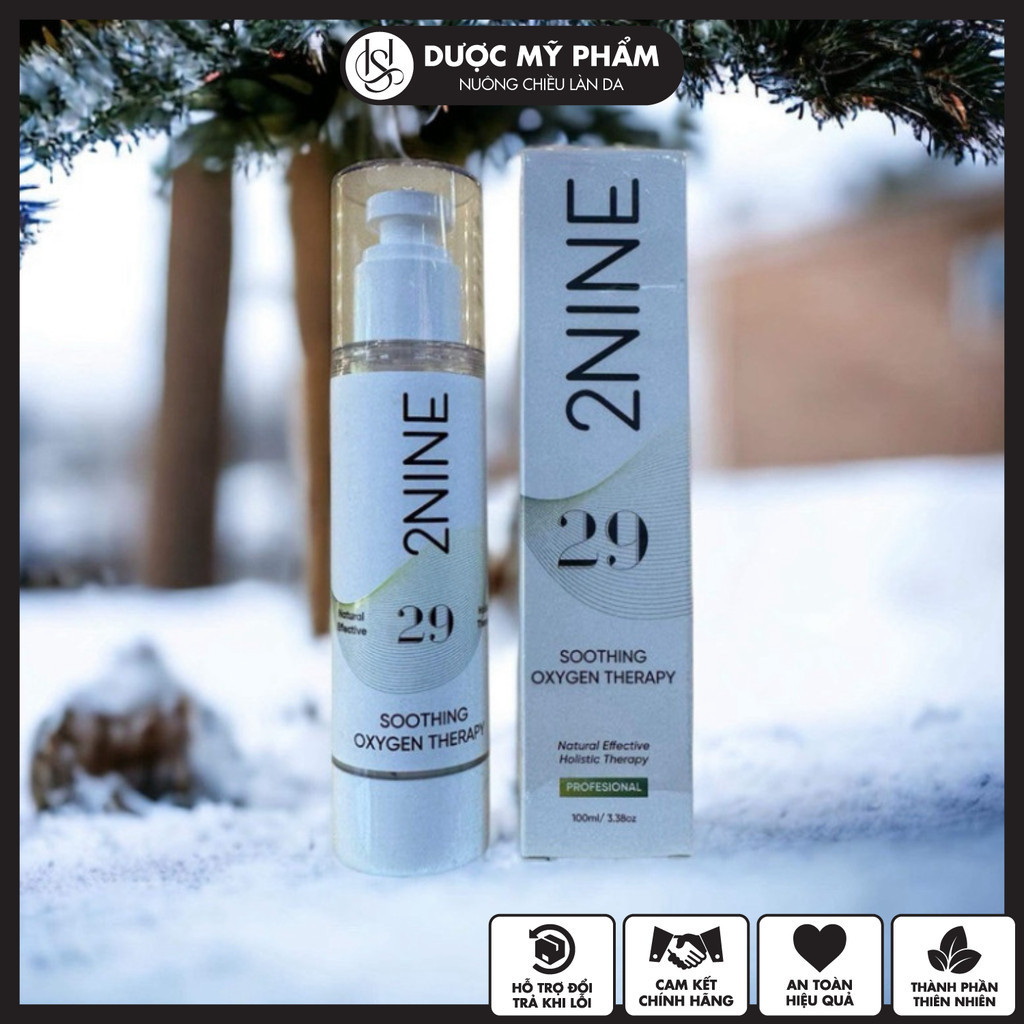 Mặt Nạ Thải Độc Sủi Bọt Soothing Oxygen Therapy 2NINE Cung Cấp Độ Ẩm, Se Khít Lỗ Chân Lông, Giúp Da 