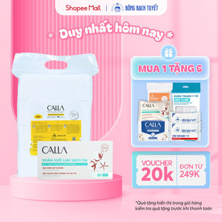 Combo làm sạch da dịu nhẹ Bông Bạch Tuyết: Bông tẩy trang mềm mịn 250gr + Khăn khô làm sạch da 80 miếng/hộp