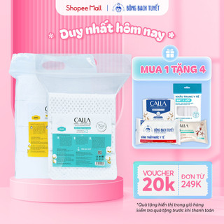 Combo 2 túi Bông tẩy trang làm sạch da Bông Bạch Tuyết Calla Sạch Sâu và Mềm Mịn (250gr/túi)