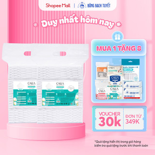 Combo 2 túi Bông tẩy trang làm sạch da Bông Bạch Tuyết Calla Sạch Sâu (500gr/túi)