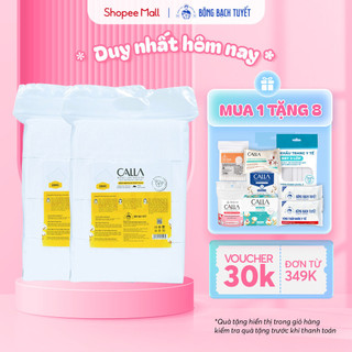  Combo 2 túi Bông tẩy trang làm sạch da Bông Bạch Tuyết Calla mềm mịn (500gr/túi)