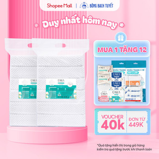 Combo 2 túi Bông tẩy trang làm sạch da Bông Bạch Tuyết Calla Sạch Sâu (1Kg/túi)