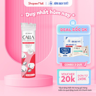 Bông Tẩy trang làm sạch da Bông Bạch Tuyết Calla tròn mịn 150 miếng/gói