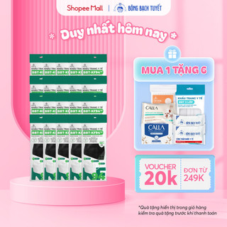 Combo 20 Gói khẩu trang Bông Bạch Tuyết KF94 Đen (10 cái/gói)