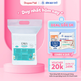 Bông tẩy trang làm sạch da Bông Bạch Tuyết Calla Sạch Sâu (250gr/túi)