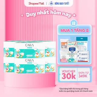 Combo 6 Hộp Bông Tẩy trang làm sạch da Calla Sạch Sâu 150 miếng/hộp