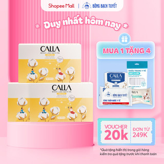 Combo 3 Hộp Bông tẩy trang làm sạch da Bông Bạch Tuyết Calla Mềm Mịn (180 miếng/hộp)