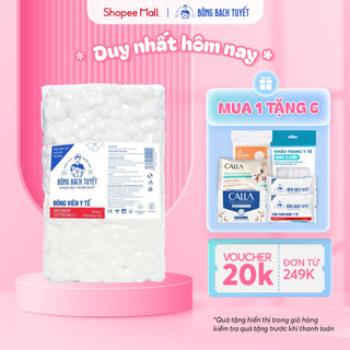 Bông y tế viên Bạch Tuyết - 20mm - 1Kg