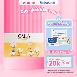 Bông tẩy trang làm sạch da Bông Bạch Tuyết Calla Mềm Mịn (180 miếng/hộp)
