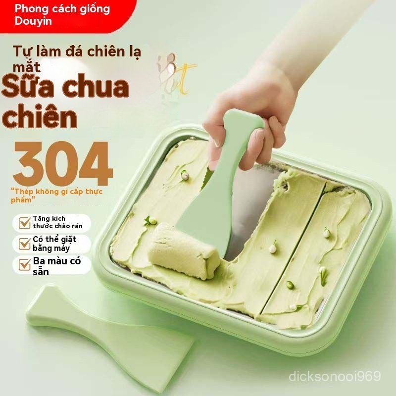 Máy Làm Đá Chiên Gia Dụng Máy Làm Sữa Chua Đá Chiên Mini Cỡ Nhỏ Máy Làm Kem Chuyên Dụng Cho Trẻ Em Máy Làm Đá Chiên Khay