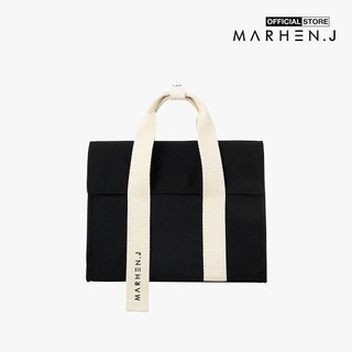 Marhen.J - Túi đeo vai chữ nhật nắp gập vải bố Roy Mini MJ19AROYMN-BK