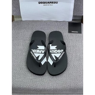 [ Hàng Nhập ] Dép tông xỏ ngón Dsquared2 logo lá phong LA on web fullbox bill thẻ