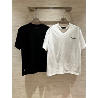 [ Sale Off 35% ] Áo phông T shirt Amiri logo chữ ngực lưng basic LA on web