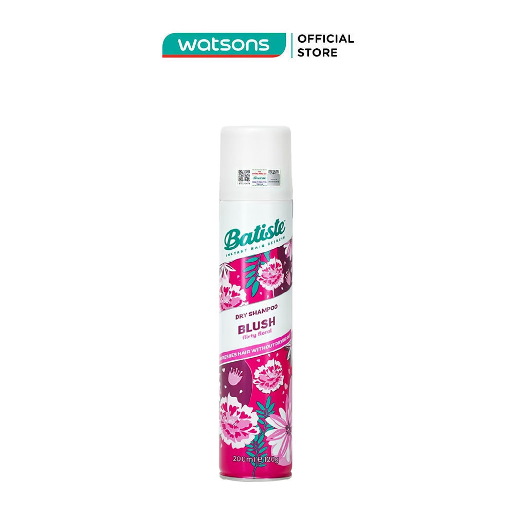 Dầu Gội Khô Batiste Hương Hoa Quyến Rũ 200ml