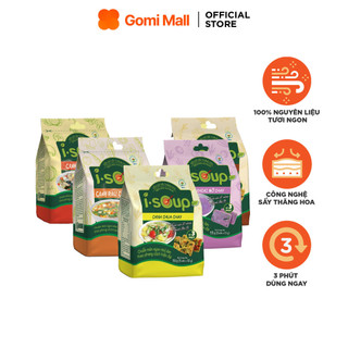 Combo 05 Túi Canh Thuần Chay Isoup Ăn Liền Tiện Lợi Gomi 