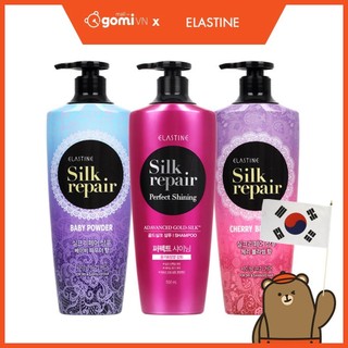 Bộ Gội-Xả Chăm Sóc Và Nuôi Dưỡng Tóc Elastine Silk Repair GomiMall