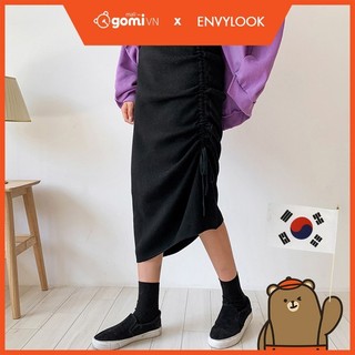 Chân Váy Dài Thắt Dây ENVYLOOK Left-Shirring Skirt GomiMall
