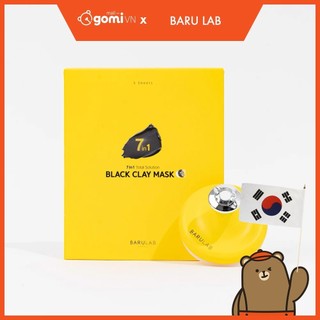 COMBO Sillicone Rửa Mặt Đa Năng & Mặt Nạ Bùn Khoáng BARULAB Combo Silicone Airbrush Pro & Clay Mask GomiMall
