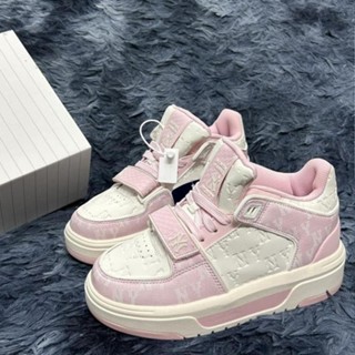 Giày MLB  Chunky Liner Mid Classic Monogram New york Yankess Pink - Giày MLB Ny Màu Hồng Cá Tính