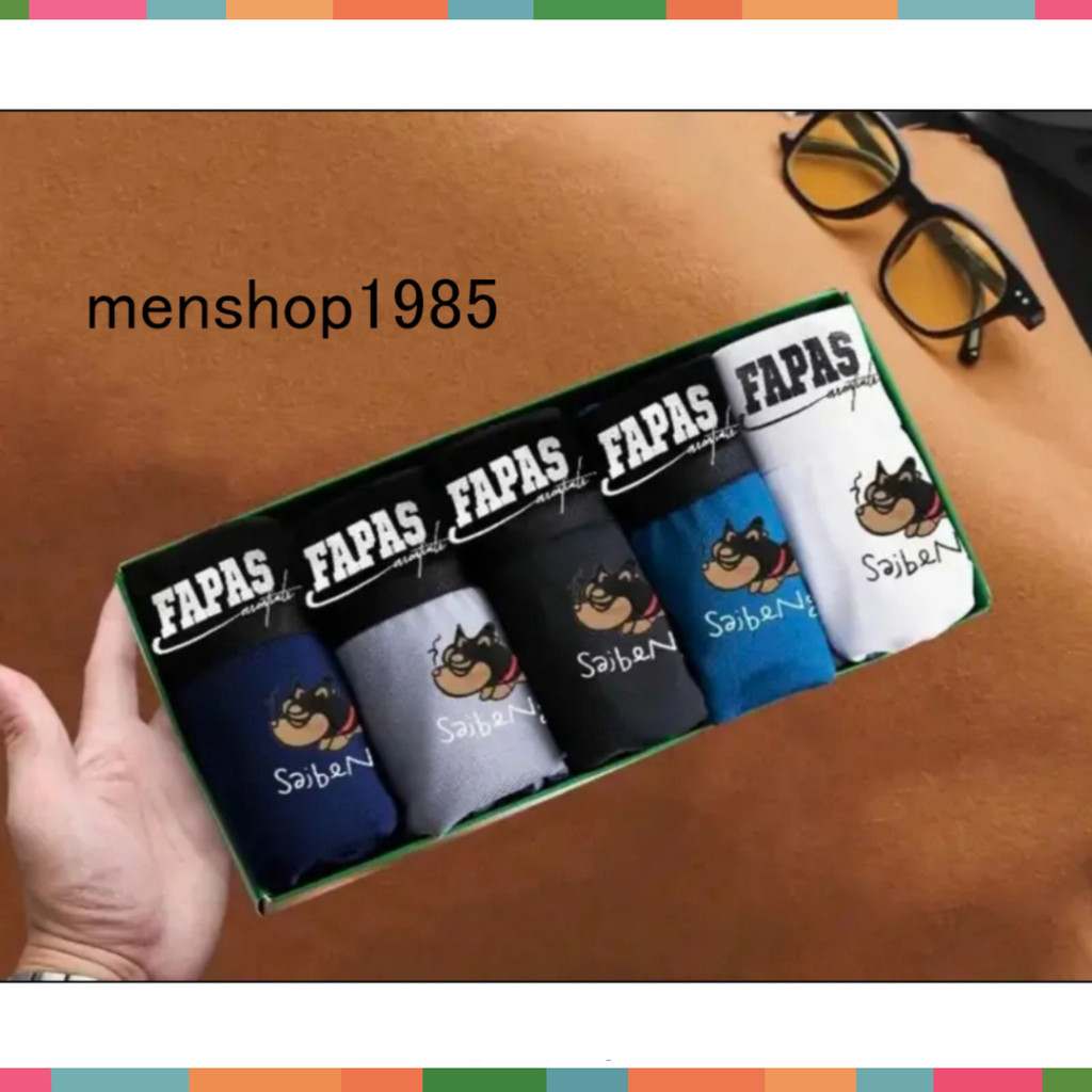 Quần boxer nam FAPAS, chất thun lạnh cao cấp bền đẹp thoáng mát, kháng khuẩn co dãn 4 chiều