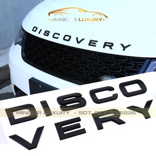 Bộ tem chữ nổi 3d discovery màu sang trọng trang trí capo xe hơi ô tô