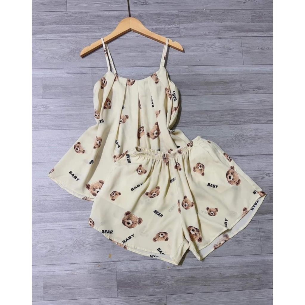 Bộ pijama mặc cho nữ,áo dây sexy,sét bộ pijama mặc nhà siêu dễ thương MDS