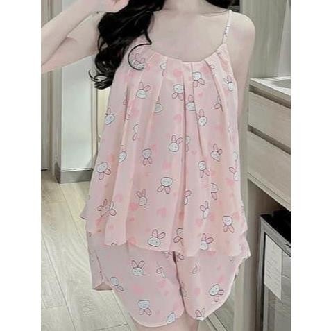 Bộ pijama mặc cho nữ,áo dây sexy ,Đồ bộ mặc nhà dễ thương,sét bộ pijama mặc nhà MDS