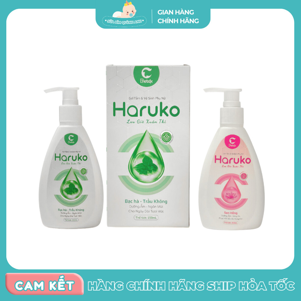 Gel tắm và dung dịch vệ sinh phụ nữ Haruko