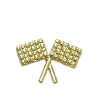 Phụ kiện Jibbitz™ Charm Gold Kart Flags