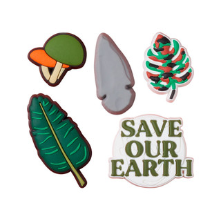 Bộ 5 Phụ kiện Crocs Jibbitz™ Charm Chủ đề Save Our Earth Sandal Backer
